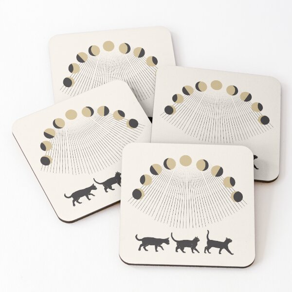 Item preview, moon phases and cats designed and sold by anneamanda.