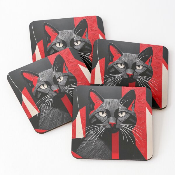 Item preview,  Contemporary Feline Artwork designed and sold by PeggyMacStudio.