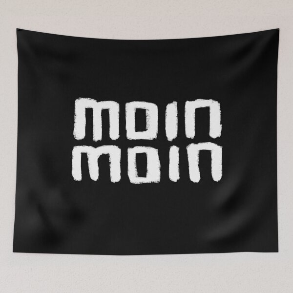 Item preview, Moin Moin, German Language Greeting, German words designed and sold by badlydrawnbabe.