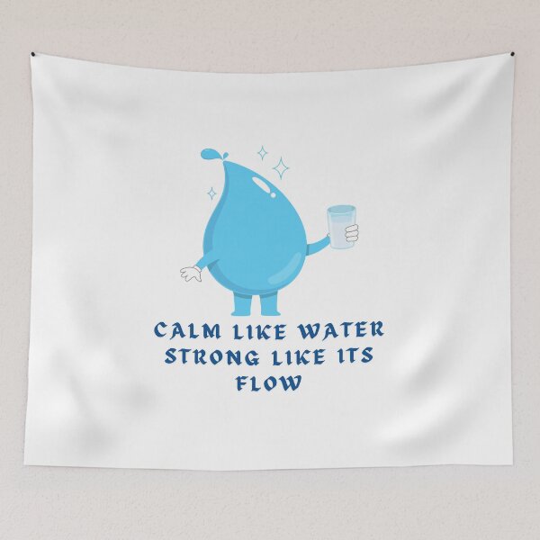 Item preview, Calm Like Water, Strong Like Its Flow designed and sold by AIKNOCKTECK.
