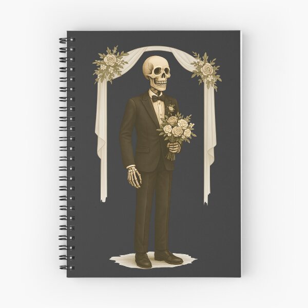 Item preview, Skelly the skeleton dressed as groom designed and sold by Relatable Tees.