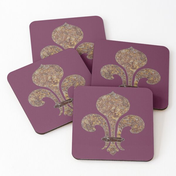 Item preview, Marble marquetry depicting a fleur de lis  designed and sold by PariSeine.