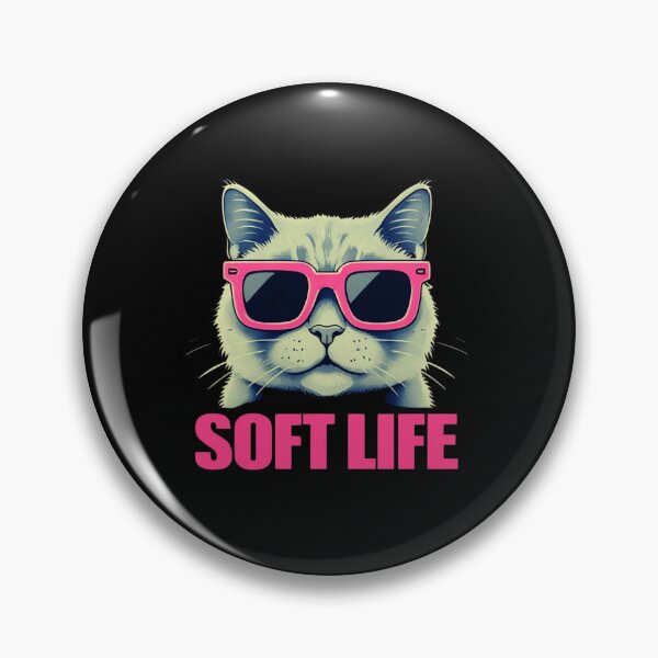 Artikelvorschau, Coole graue Katze mit neonpinker Sonnenbrille – Trendy Feline Art auf schwarzem Hintergrund entworfen und verkauft von Colorful-Garden.