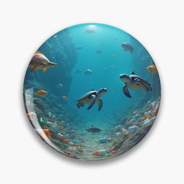 Item preview, keep the sea plastic-free environmental art designed and sold by RedOrBlueIts4U.