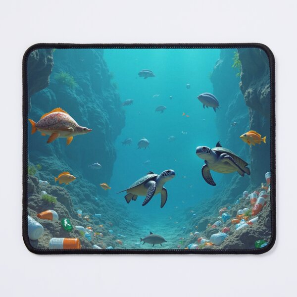 Item preview, keep the sea plastic-free environmental art designed and sold by RedOrBlueIts4U.