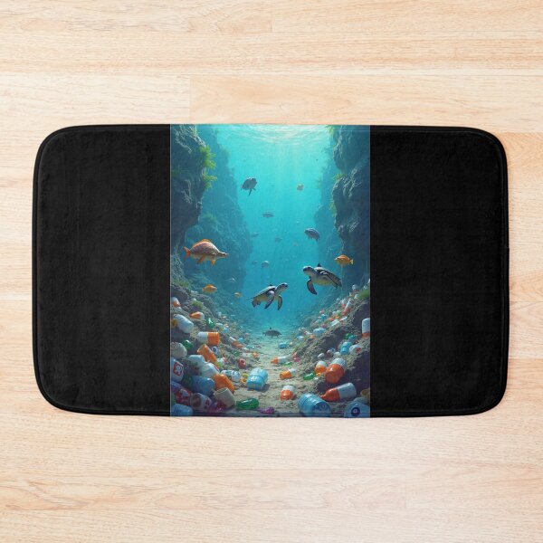 Item preview, keep the sea plastic-free environmental art designed and sold by RedOrBlueIts4U.