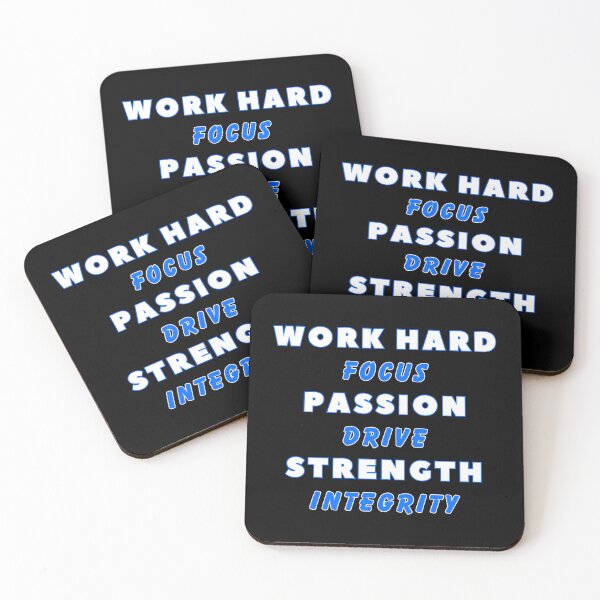 Item preview, Work Hard, Quotes, Text, Bold Message, Life, Success  designed and sold by AASparksDesigns.