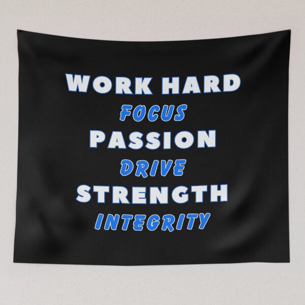 Item preview, Work Hard, Quotes, Text, Bold Message, Life, Success  designed and sold by AASparksDesigns.