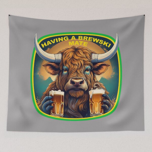 Item preview, Just having a Brewski Mate designed and sold by Grang Art Artistic Designs.