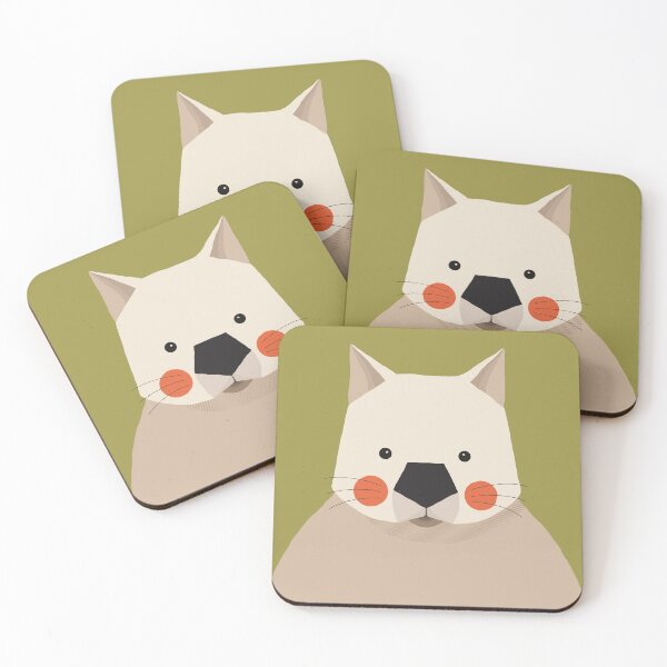 Artikelvorschau, Wombat, Tierportrait entworfen und verkauft von printedsparrow.