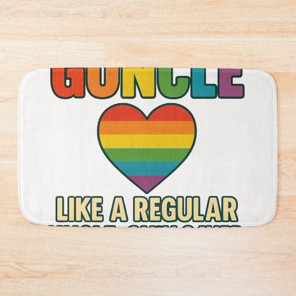 Item preview, Guncle Pride Heart Rainbow LGBTQ+ Quote designed and sold by Places On Earth.