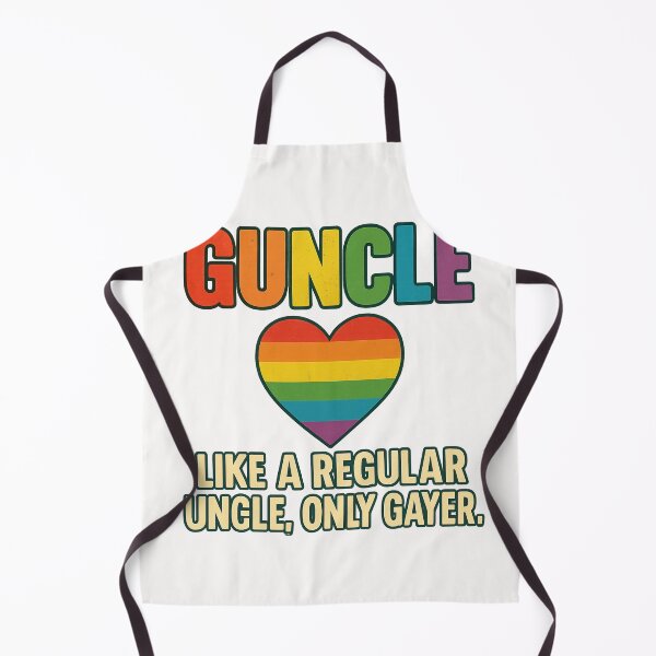 Item preview, Guncle Pride Heart Rainbow LGBTQ+ Quote designed and sold by Places On Earth.
