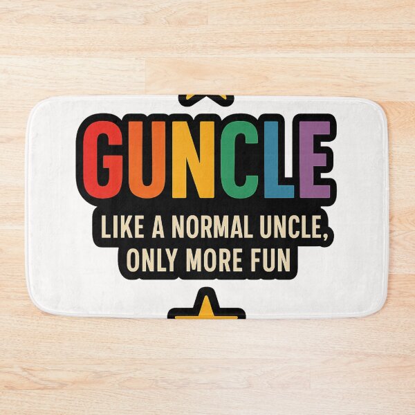 Item preview, Guncle Rainbow Text Funny LGBTQ Quote designed and sold by Places On Earth.