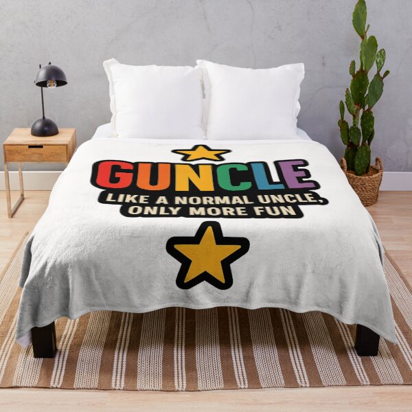 Item preview, Guncle Rainbow Text Funny LGBTQ Quote designed and sold by Places On Earth.