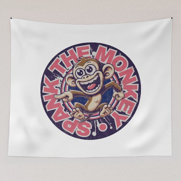 Item preview, Spank the Monkey – Retro Funny Naughty Monkey designed and sold by pUNKnown.