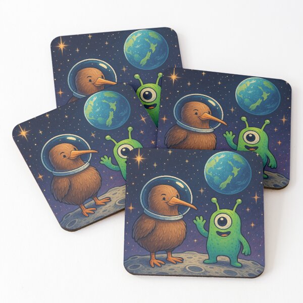 Item preview, Kiwi and Alien: Friends Across the Stars designed and sold by Mjonkey.