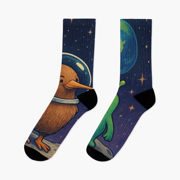Item preview, Kiwi and Alien: Friends Across the Stars designed and sold by Mjonkey.