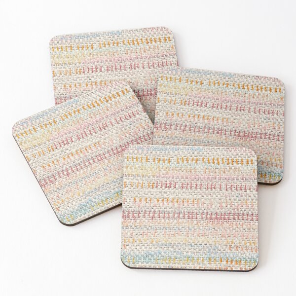 Artikelvorschau, Pastel Woven Textile Texture – Cozy Boho Fabric Pattern entworfen und verkauft von SylvieVibes.