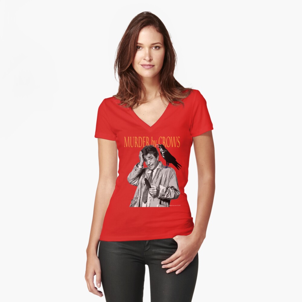 Item preview, Fitted V-Neck T-Shirt designed and sold by EyeMagined.