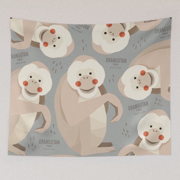 Item preview, Orang Utan, Asian Wildlife designed and sold by printedsparrow.