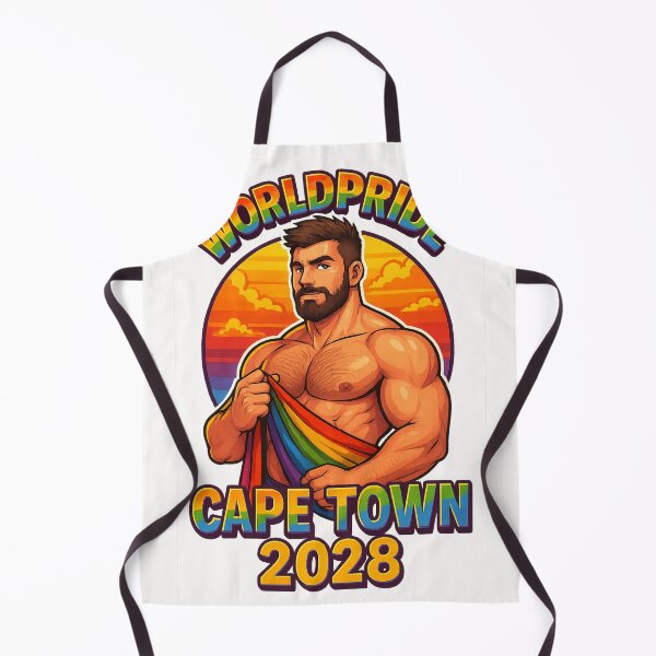 Item preview, WorldPride Cape Town 2028 Rainbow Pride Art designed and sold by Places On Earth.