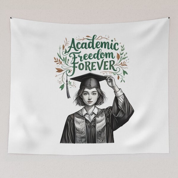 Item preview, Academic Freedom Forever - 2025 Graduation Design designed and sold by AnnDesignStudio.