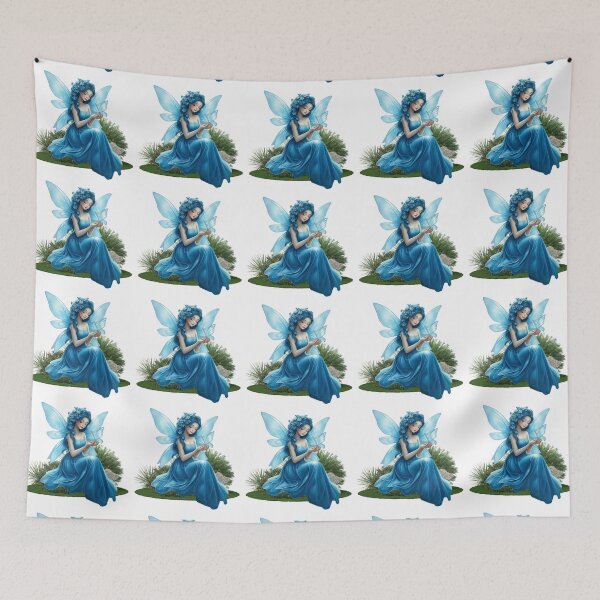Item preview, Hada de la campanilla azul con mariposa designed and sold by Agnes-Creative.