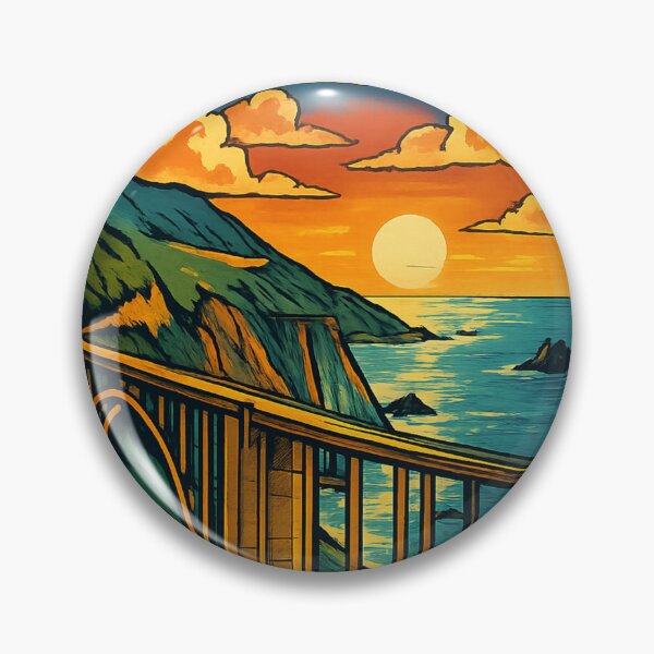 Item preview, Big Sur California Sunset Coastal Highway designed and sold by Places On Earth.