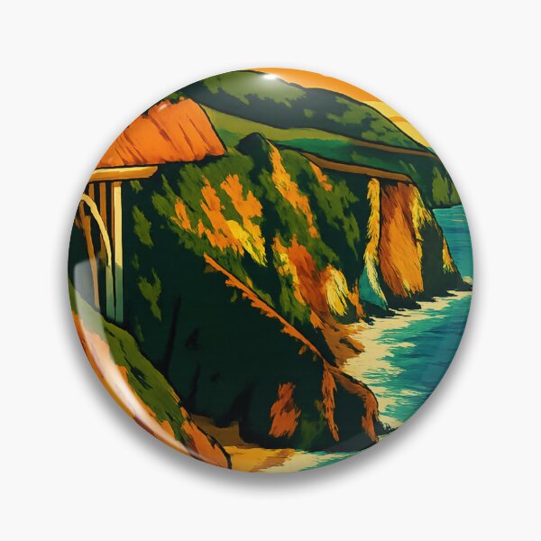Item preview, Big Sur Coastal Cliffs California Ocean View designed and sold by Places On Earth.
