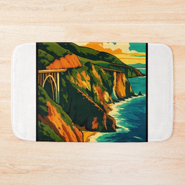 Item preview, Big Sur Coastal Cliffs California Ocean View designed and sold by Places On Earth.