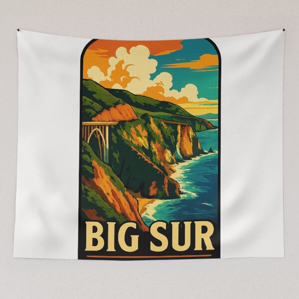 Item preview, Big Sur Coastal Cliffs California Ocean View designed and sold by Places On Earth.