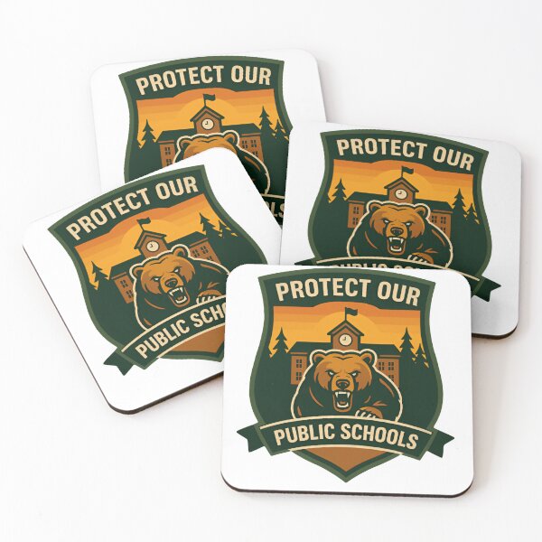 Item preview, Protect our public schools education - bear resist save the environment back to school   designed and sold by SkeletonsDanger.