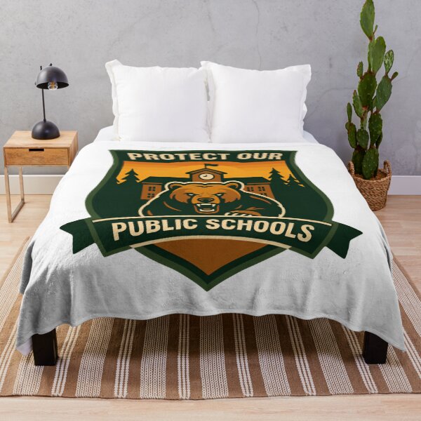 Item preview, Protect our public schools education - bear resist save the environment back to school   designed and sold by SkeletonsDanger.