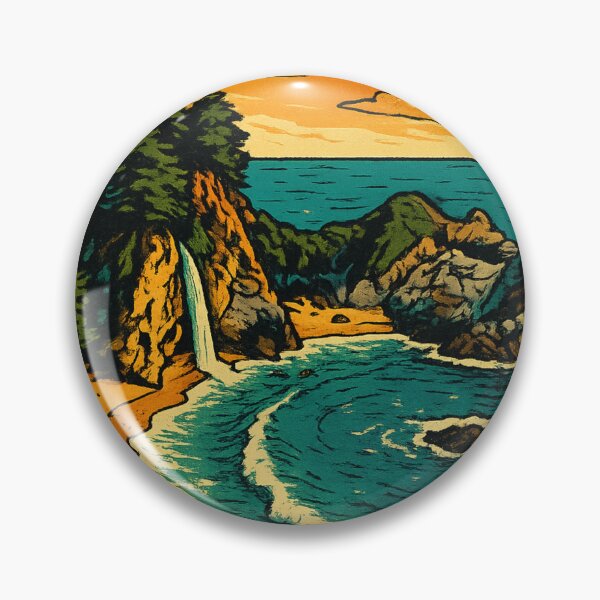 Item preview, McWay Falls Big Sur California Coastal Waterfall designed and sold by Places On Earth.