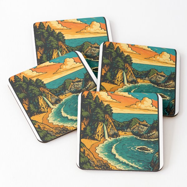 Item preview, McWay Falls Big Sur California Coastal Waterfall designed and sold by Places On Earth.