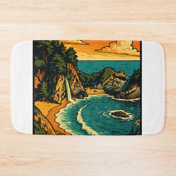 Item preview, McWay Falls Big Sur California Coastal Waterfall designed and sold by Places On Earth.