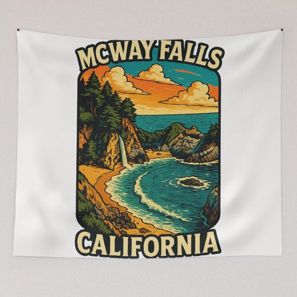 Item preview, McWay Falls Big Sur California Coastal Waterfall designed and sold by Places On Earth.
