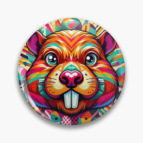 Item preview, Pop Art Style Cute Beaver designed and sold by Dogandesighn.