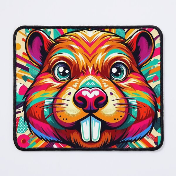 Item preview, Pop Art Style Cute Beaver designed and sold by Dogandesighn.