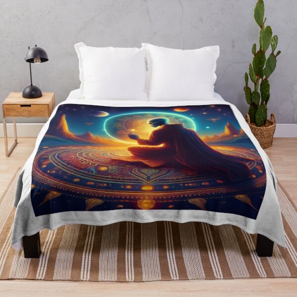 Item preview, Galactic Monk on the Moon of Silence designed and sold by HighestMind_888.
