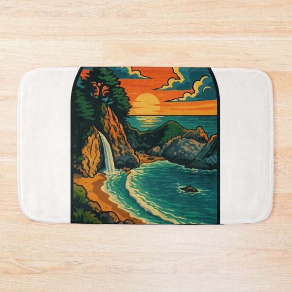 Item preview, McWay Falls Sunset View California Coast designed and sold by Places On Earth.