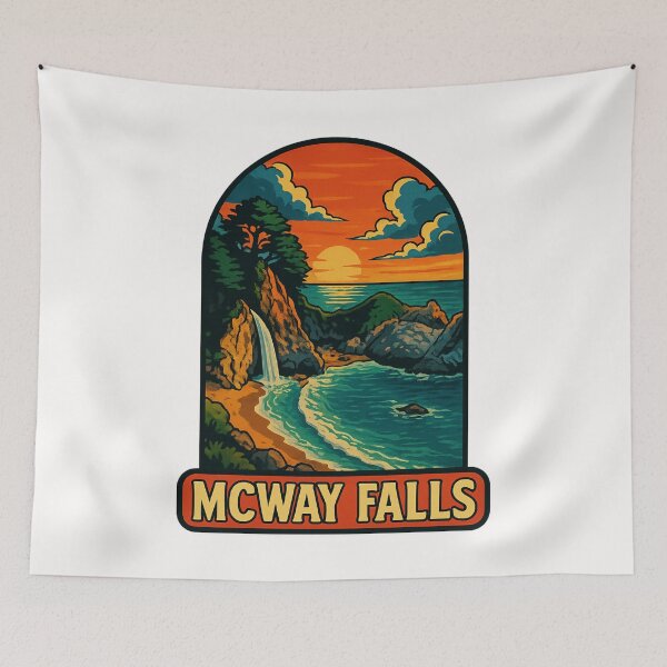 Item preview, McWay Falls Sunset View California Coast designed and sold by Places On Earth.