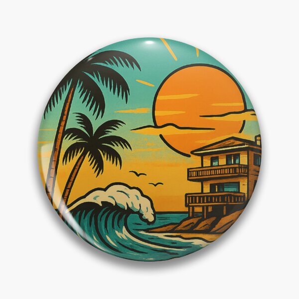 Item preview, Malibu Rising Beach Sunset Los Angeles Coast designed and sold by Places On Earth.