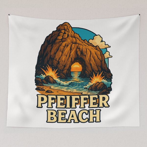 Item preview, Pfeiffer Beach Keyhole Rock Big Sur Sunset designed and sold by Places On Earth.