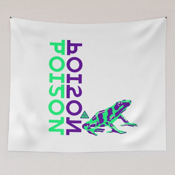 Item preview, Not Poison – Neon Frog Graphic with Biohazard Edge designed and sold by pUNKnown.