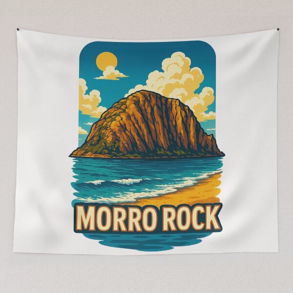 Item preview, Morro Rock California Beach Landmark designed and sold by Places On Earth.