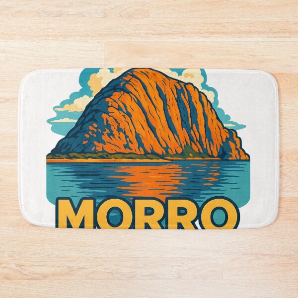 Item preview, Morro Rock Sunset Ocean Reflection Central Coast designed and sold by Places On Earth.