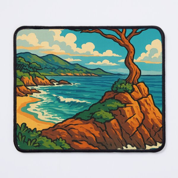 Item preview, Carmel-by-the-Sea Lone Cypress Coastal View designed and sold by Aryabek.