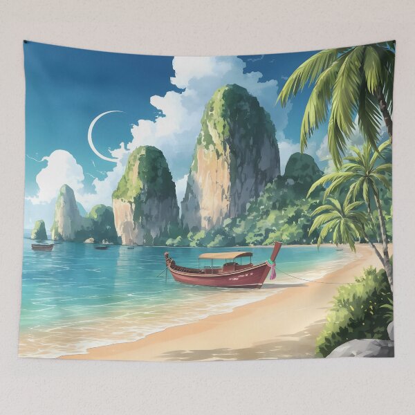 Item preview, Railay Beach: Turquoise Waters and Limestone Majesty designed and sold by LSVart.