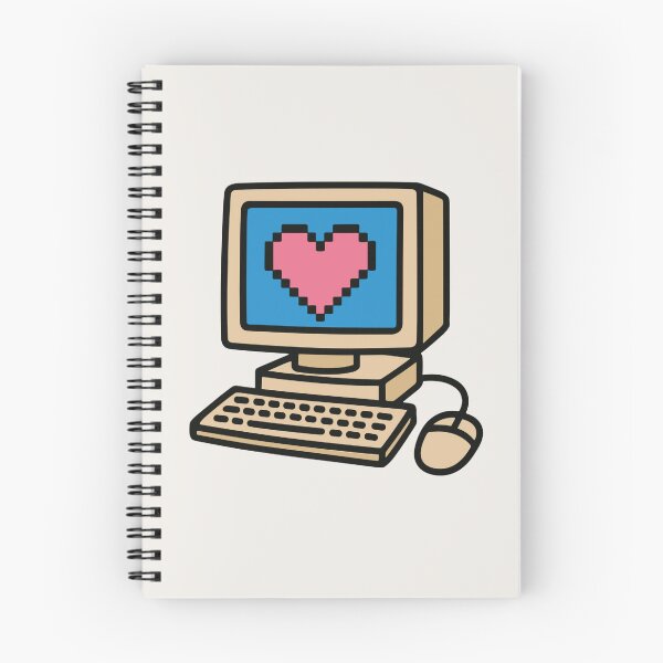 Item preview, Y2K Retro Computer Love 2000s Internet Pixel Heart designed and sold by arowh.